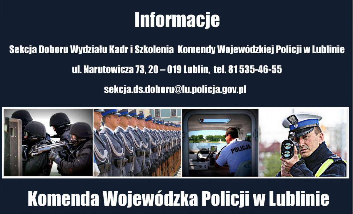 plakta dotyczący naboru w Policji